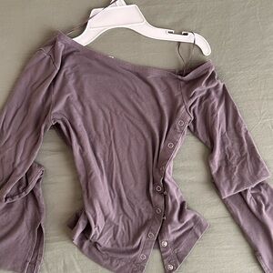 Garage Off-Shoulder Button-Down Shirt